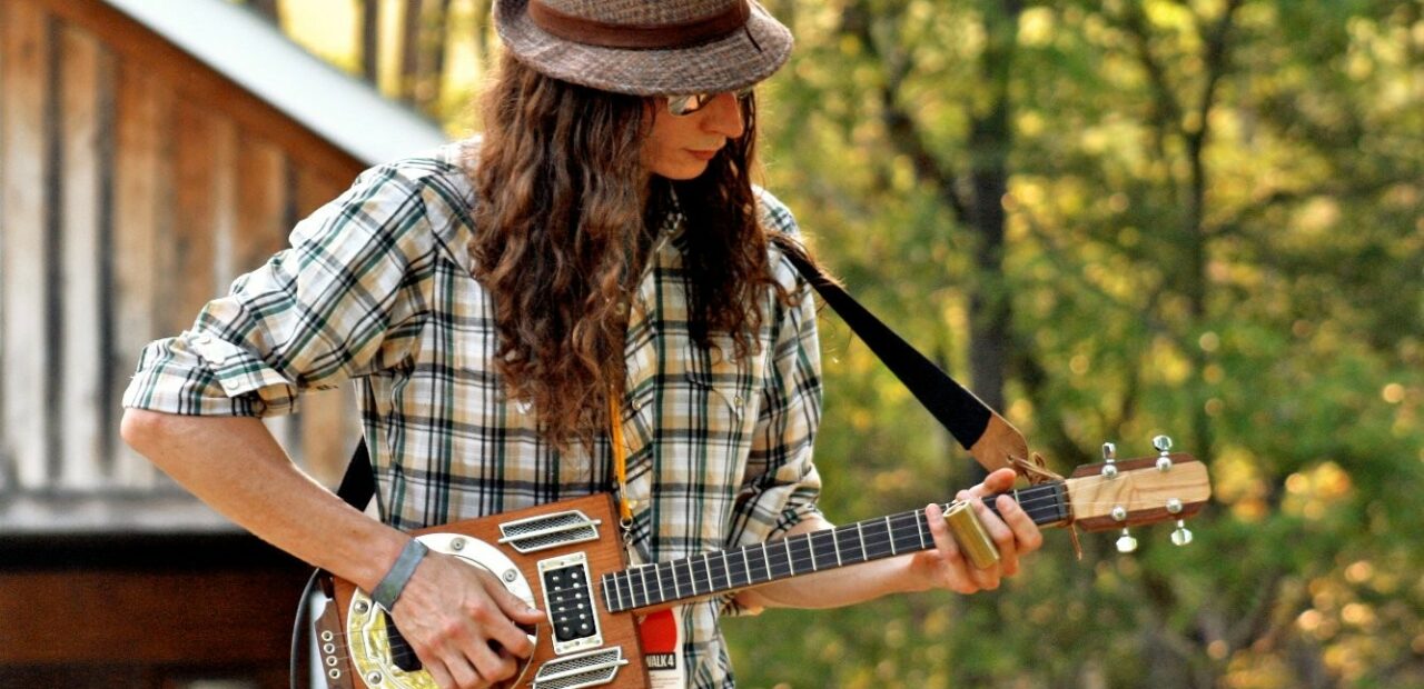 Justin Johnson cigar box guitar