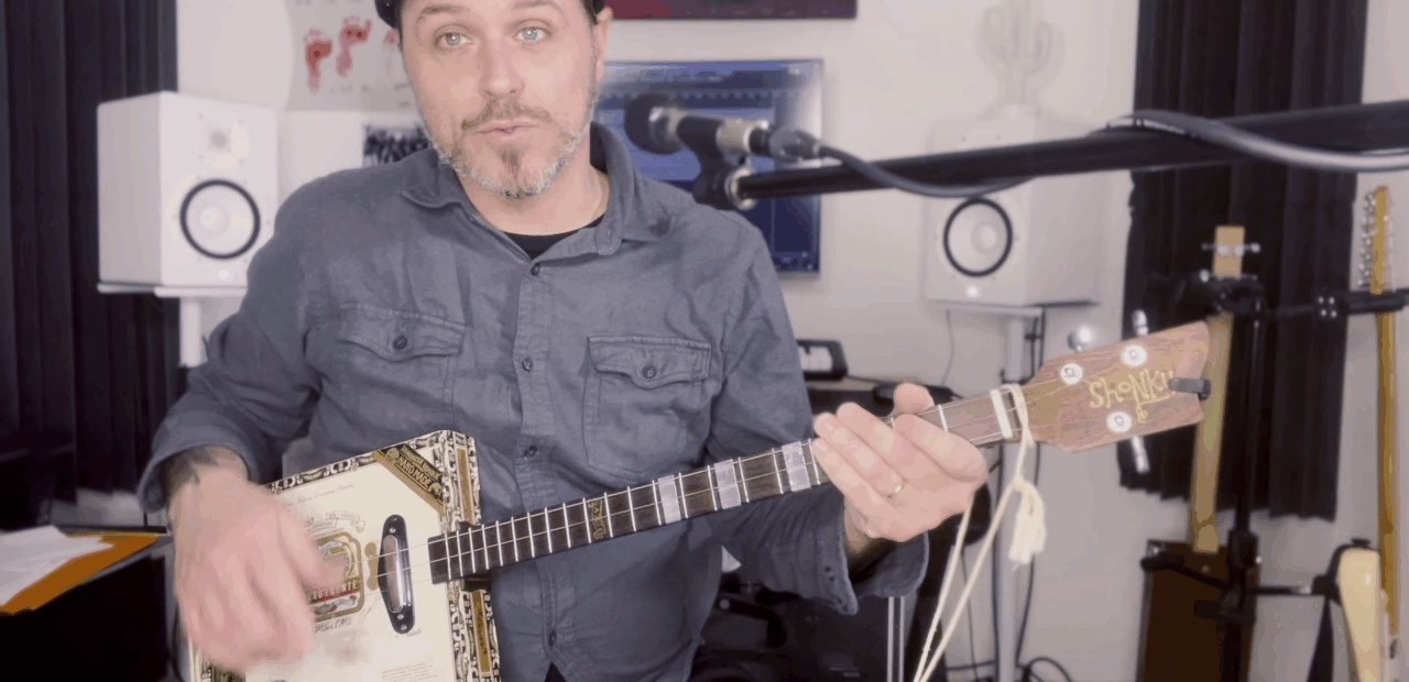 Tuto cigar box guitar 3 cordes