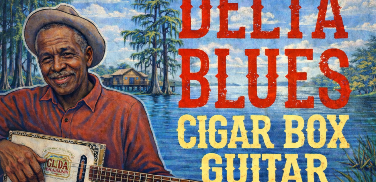 delta blues cigar box guitar
