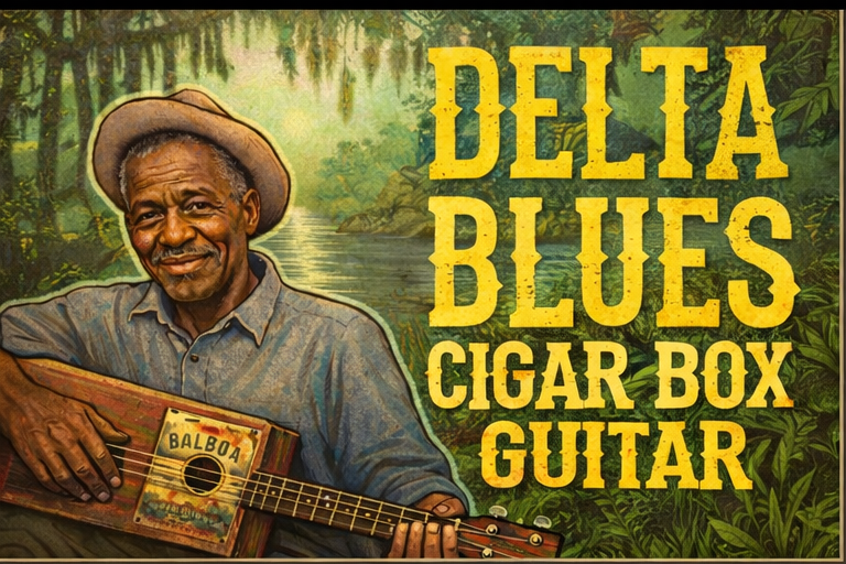 Cigar box guitar apprendre à jouer du delta blues pour débutant