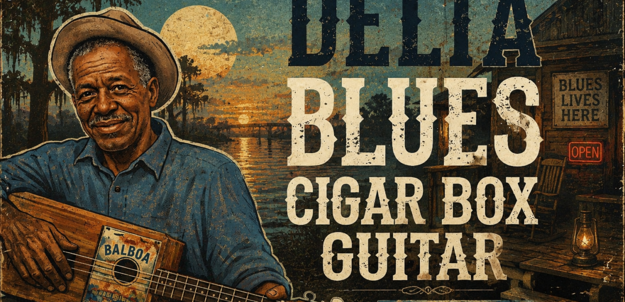 cigar box guitar apprendre à jouer du delta blues pour débutant