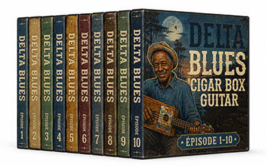 apprendre à jouer de la cigar box guitare débutant avec le delta blues