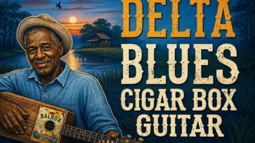 cigar box guitar delta blues 3 cordes